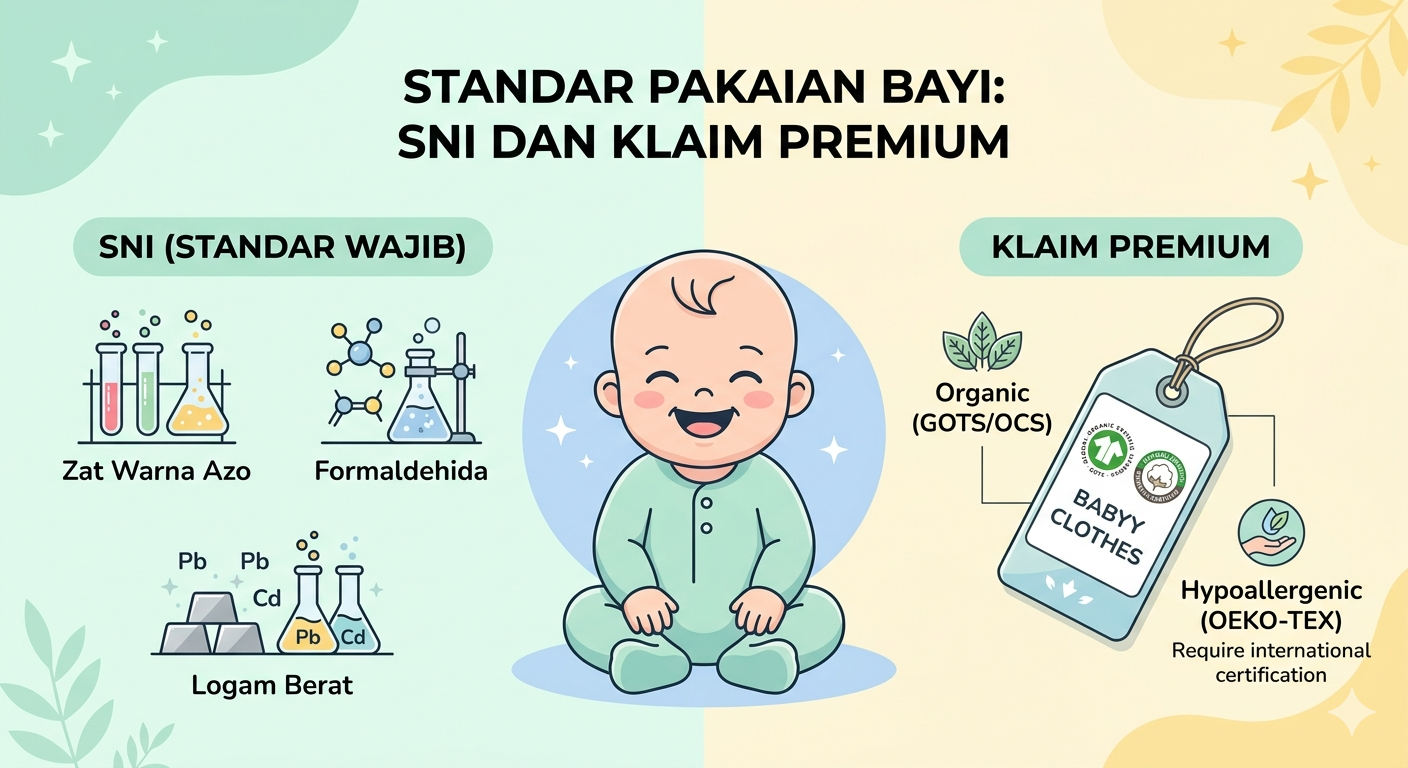 Pakaian Bayi Organik vs Konvensional: Aturan SNI 2026