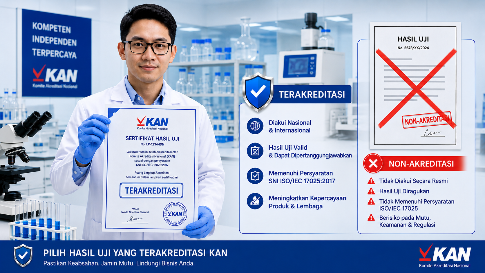 Akreditasi KAN: Kenapa Hasil Uji Lab Non-Akreditasi Berisiko