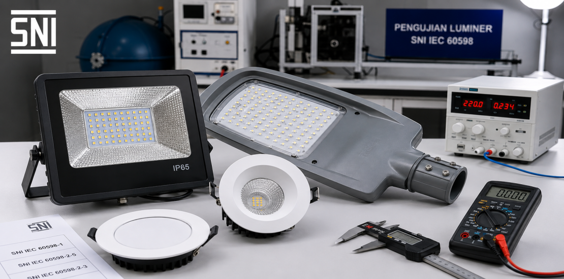 Beragam luminer LED yang menjalani sertifikasi SNI di laboratorium uji