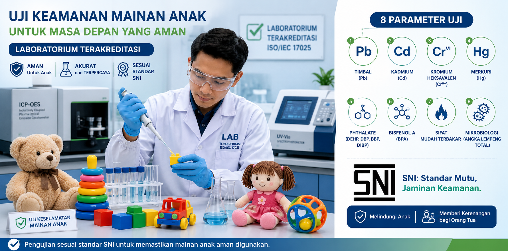 Uji SNI Mainan Anak: 8 Parameter Wajib sebelum Produk Dijual