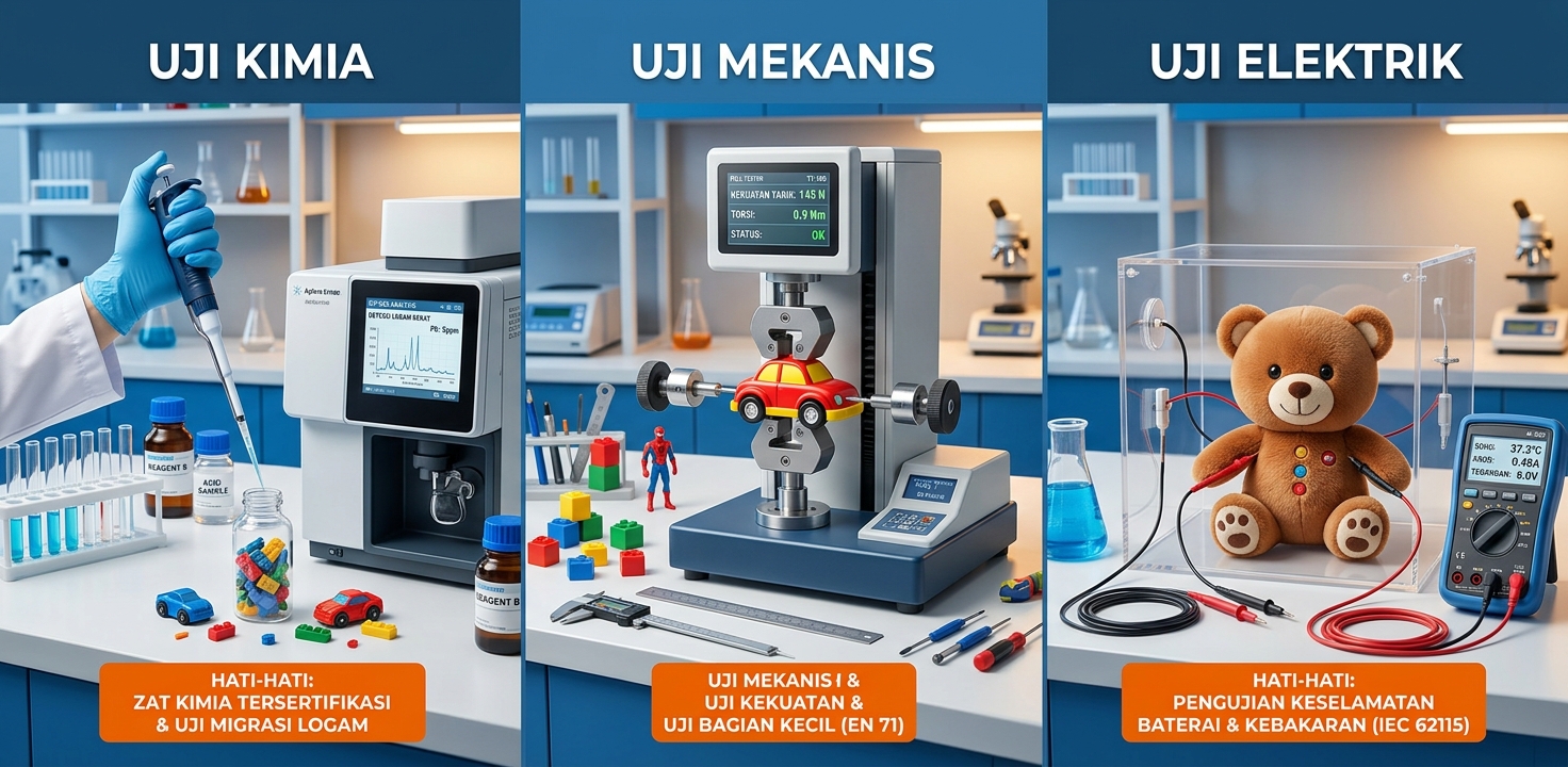 Apa Saja yang Diuji Lab untuk Sertifikasi SNI Mainan Anak?