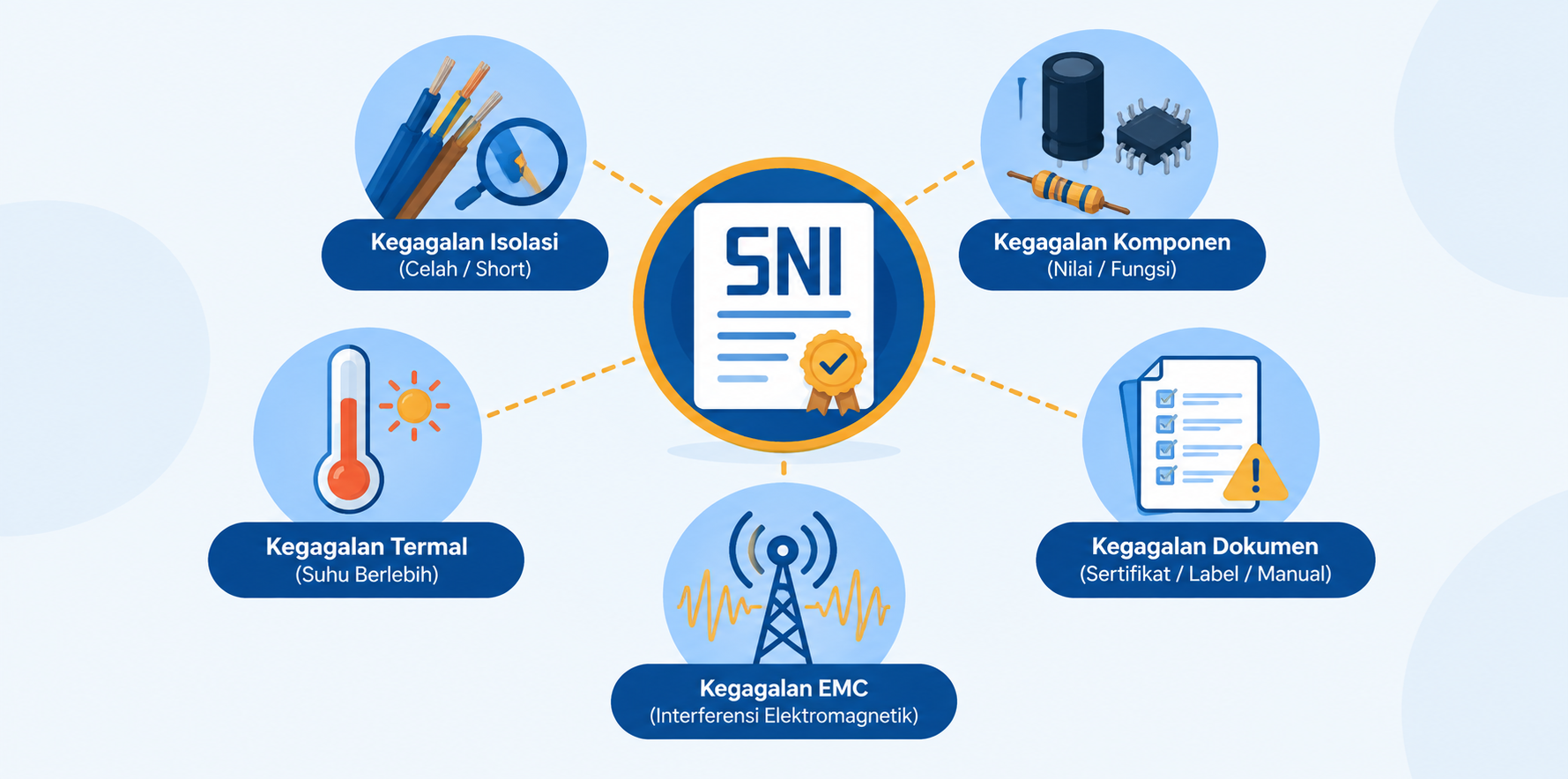 5 Penyebab Produk Listrik Gagal Uji Lab & Cara Mencegahnya