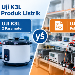 Perbandingan parameter uji K3L dan uji SNI pada pengujian keselamatan produk listrik di laboratorium