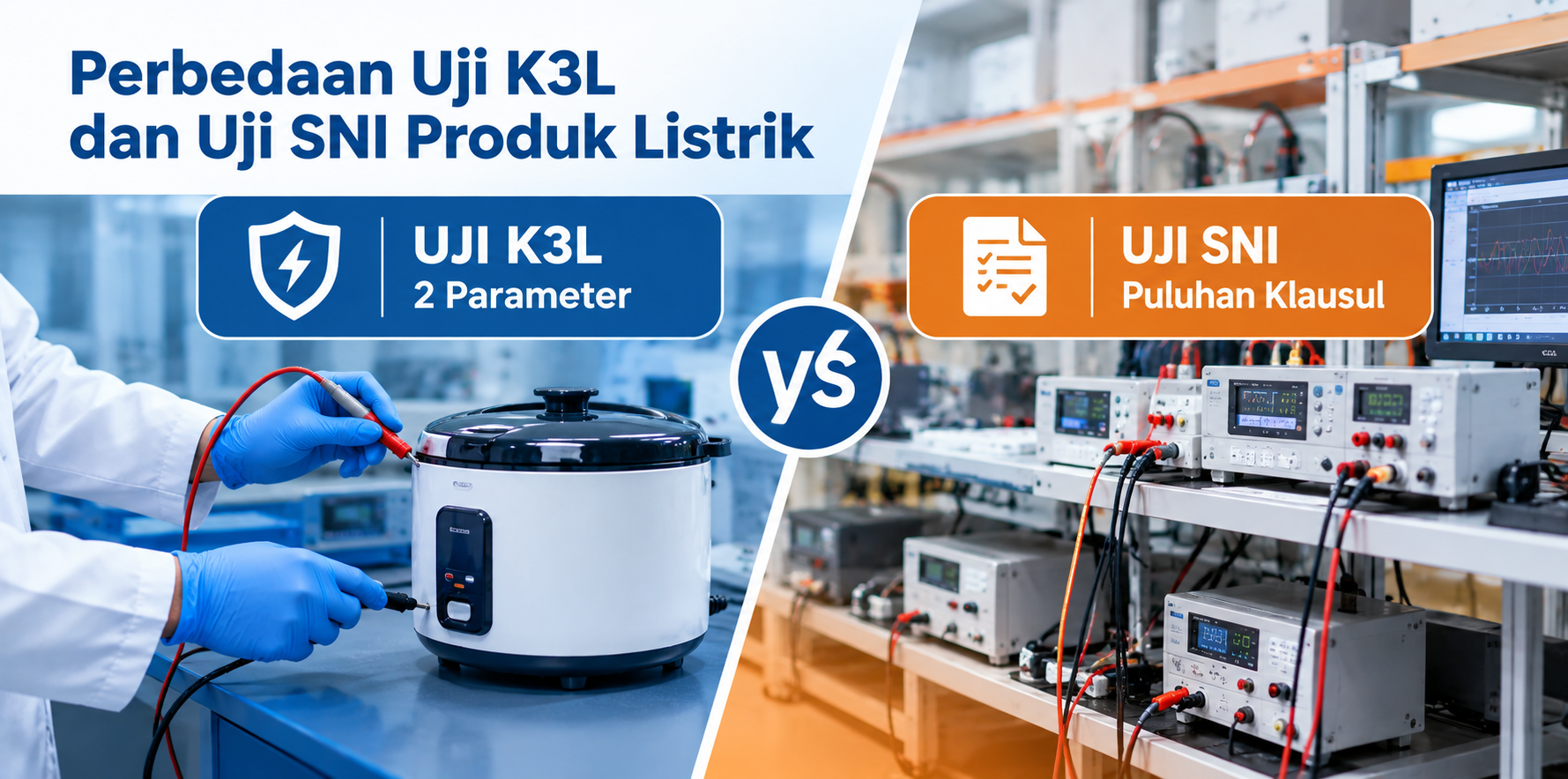 Beda Parameter Uji K3L dan Uji SNI untuk Produk Listrik
